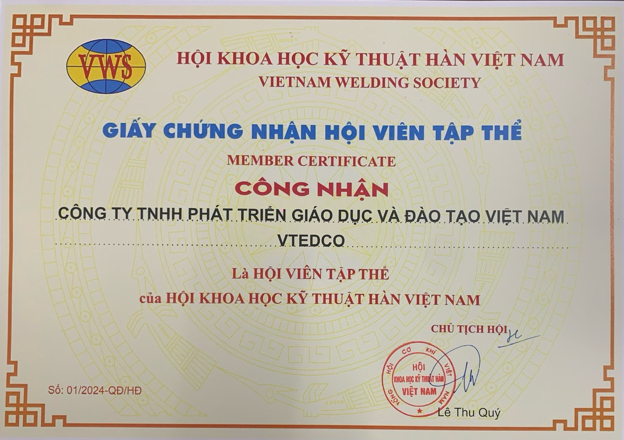 Quyết định công nhận Hội viên tập thể của Hội khoa học kỹ thuật Hàn Việt Nam